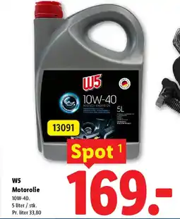 Lidl W5 Motorolie tilbud