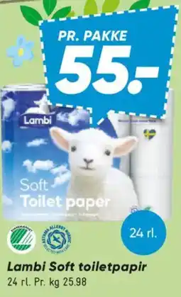 Bilka LAMBI Soft toiletpapir tilbud