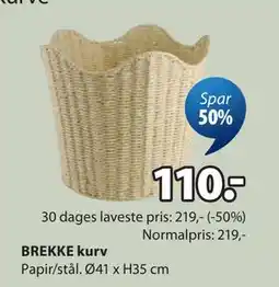 JYSK BREKKE kurv tilbud