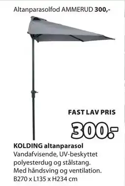 JYSK KOLDING altanparasol tilbud