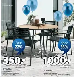 JYSK RANGSTRUP havebord tilbud