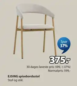 JYSK EJSING spisebordsstol tilbud