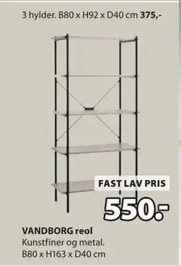 JYSK VANDBORG reol tilbud