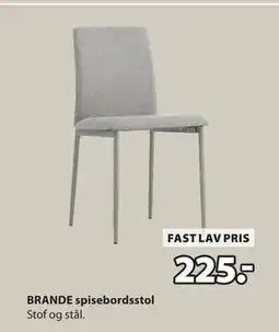 JYSK BRANDE spisebordsstol tilbud