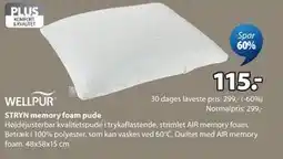 JYSK STRYN memory foam pude tilbud