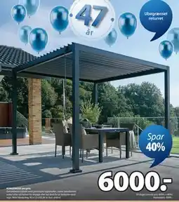 JYSK KONGEMOSE pergola tilbud