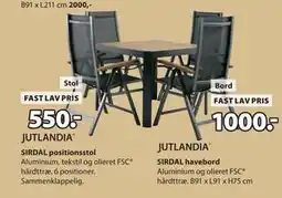 JYSK SIRDAL positionsstol tilbud