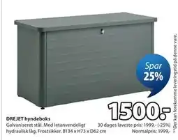 JYSK DREJET hyndeboks tilbud