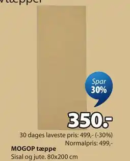 JYSK MOGOP tæppe tilbud