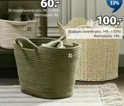 JYSK ESGE kurv tilbud