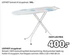 JYSK LEIFHEIT strygebræt tilbud