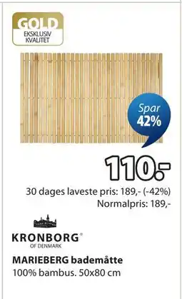 JYSK MARIEBERG bademåtte tilbud