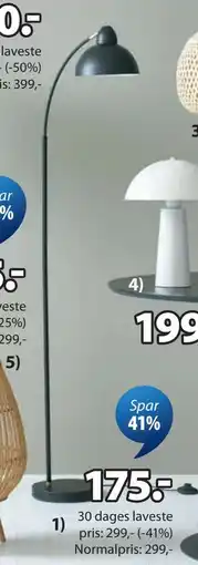 JYSK HUGO gulvlampe tilbud