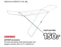 JYSK LEIFHEIT tørrestativ tilbud