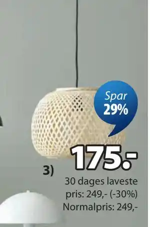 JYSK SIGVARD pendel tilbud