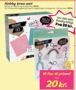 Hi five Hobby krea sæt tilbud