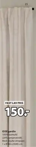 JYSK IDSE gardin tilbud