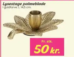 Lysestage palmeblade