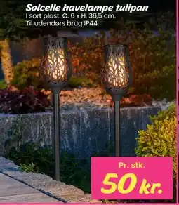 Hi five Solcelle havelampe tulipan tilbud