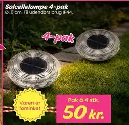 Hi five Solcellelampe 4-pak tilbud