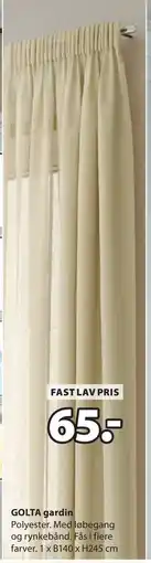 JYSK GOLTA gardin tilbud