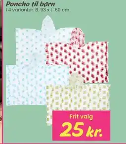 Hi five Poncho til børn tilbud