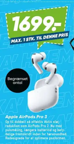 Bilka Apple AirPods Pro 3 tilbud