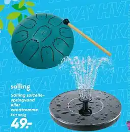 Bilka Salling solcellespringvand eller vandtromme tilbud