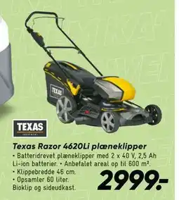 Bilka Texas Razor 4620Li plæneklipper tilbud