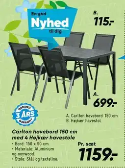 Bilka Højkær havestol tilbud