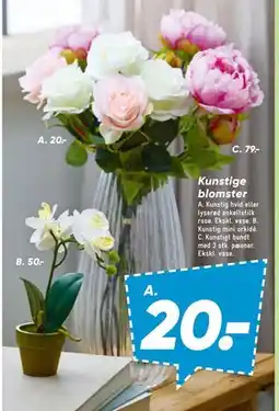 Bilka Kunstigt bundt med 3 stk tilbud