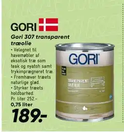 Bilka Gori 307 transparent træolie tilbud