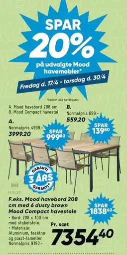 Bilka Mood Compact havestol tilbud