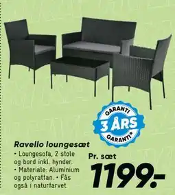 Bilka Ravello loungesæt tilbud