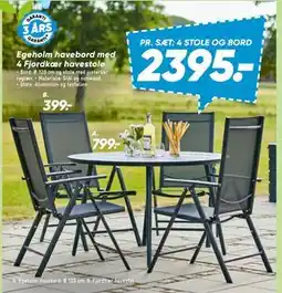 Bilka Egeholm havebord: tilbud