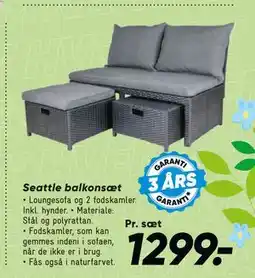 Bilka Seattle balkonsæt tilbud