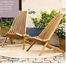 Bilka Kløverly foldbar loungestol tilbud