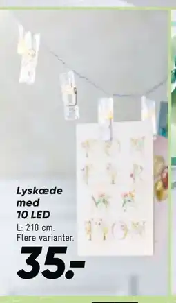 Bilka Lyskæde med 10 LED tilbud