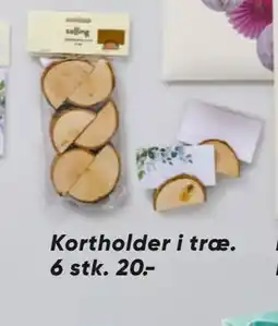 Bilka Kortholder i træ tilbud