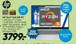 Bilka HP 15,6” Full HD PC tilbud