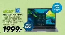 Bilka Acer 15,6” Full HD PC tilbud