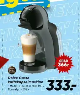 Bilka Dolce Gusto kaffekapselmaskine tilbud