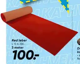 Bilka Rød løber tilbud