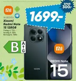 Bilka Xiaomi Redmi Note 15 128GB tilbud