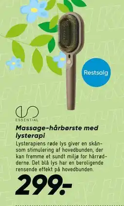 Bilka Massage-hårbørste med lysterapi tilbud