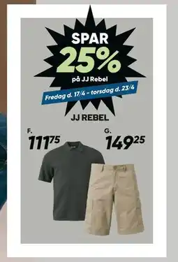 Bilka SPAR 25% på JJ Rebel tilbud