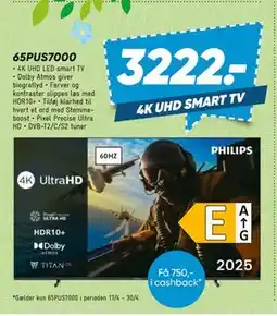 Bilka PHILIPS 65PUS7000 tilbud