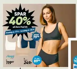 Bilka SPAR 40% på Zero Feel bh tilbud