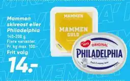 Bilka Mammen skiveost eller Philadelphia tilbud
