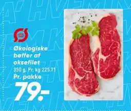 Bilka Økologiske bøffer af oksefilet tilbud